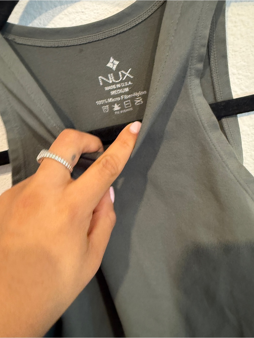 NUX Olive Green Sleeveless Tank Top - Picture 2 of 2